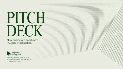green minimal template with linear illustration