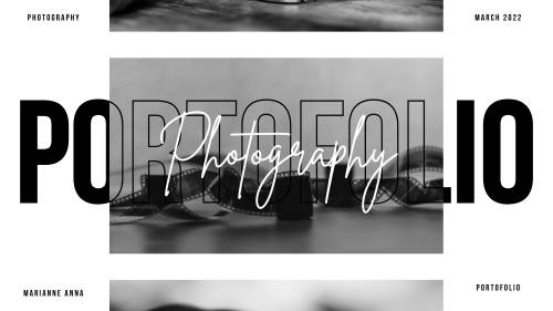 black and white photography design