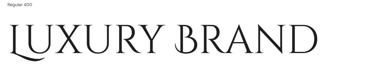 Cinzel Luxury Font Example